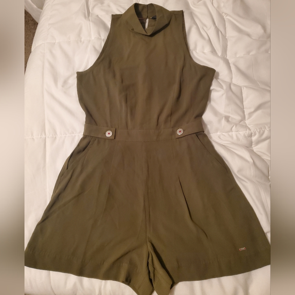 Tommy Hilfiger Olive Green Women's Romper size 4